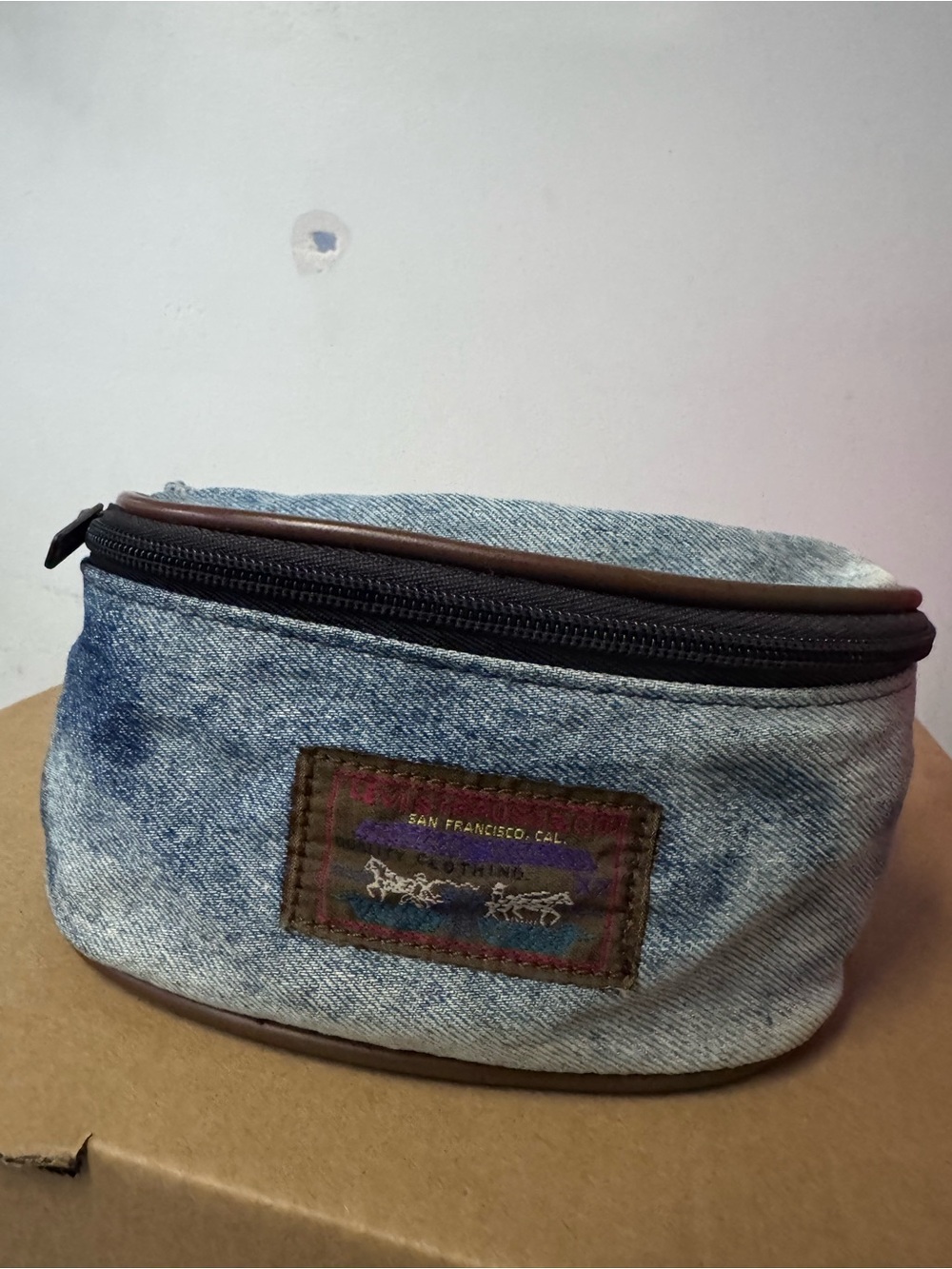 RARE Vintage 90s Levis Denim Fanny Pack- RARE SAMPLE ( NOT FOR SALE) Acid Wash